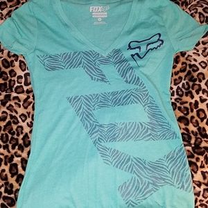 FOX sz s zebra turquoise
